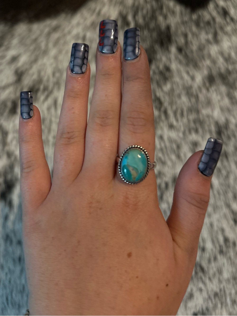 Turquoise & Sterling Silver Ring